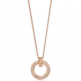 2023 Tiffany T1 18k Rose Gold Diamond Necklaces 68172225
